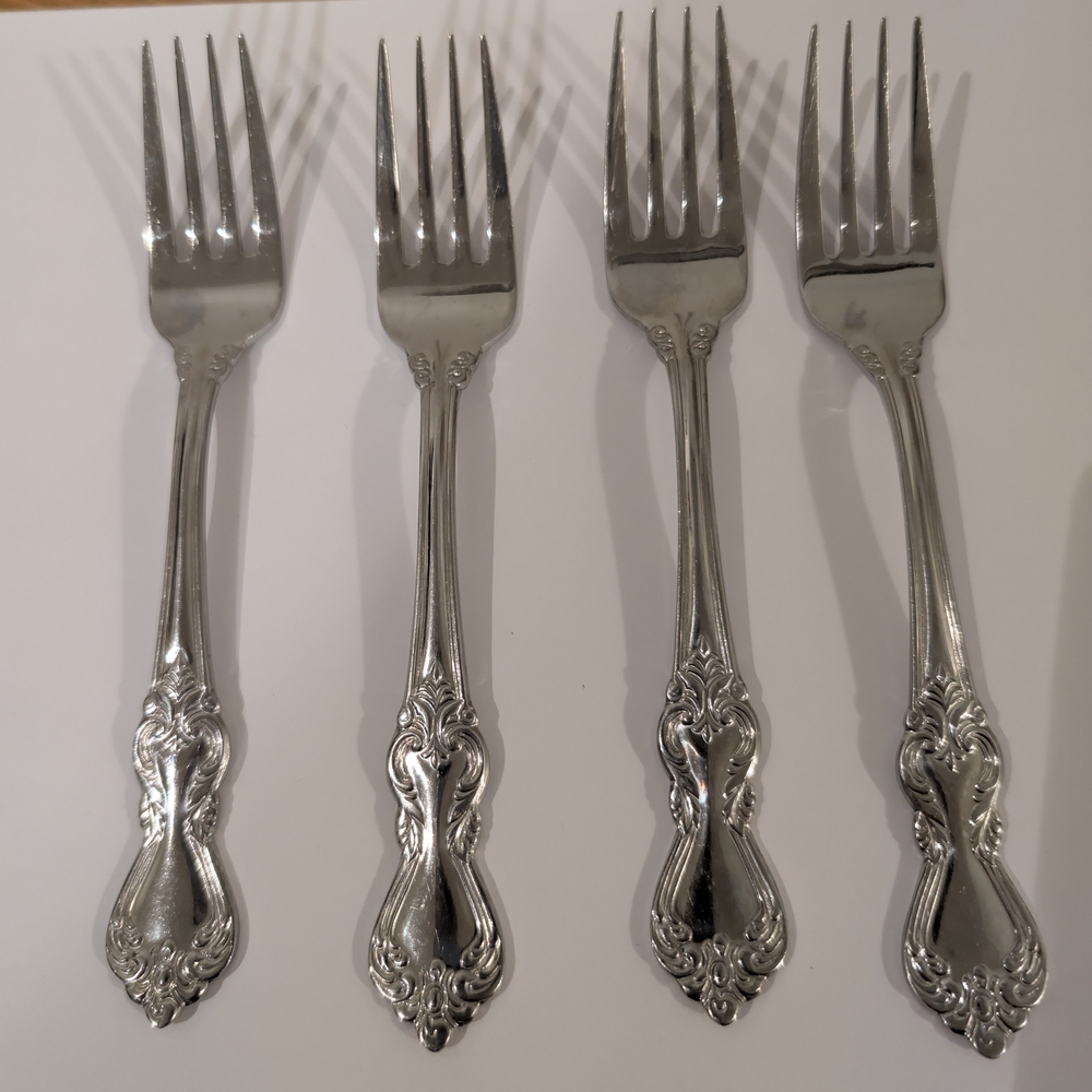 Elegant Silver Fork Set